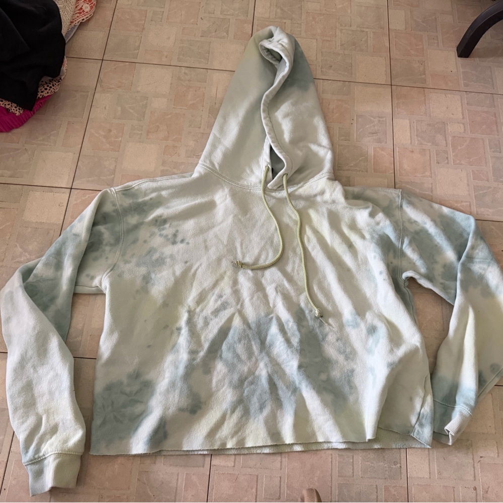 Wild Fable Light Green Tie-Dye Hooded Sweatshirt - Womens Size Medium